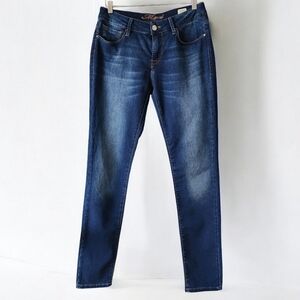 Blue Dark Wash Midrise Skinny Jeans/Jeggings